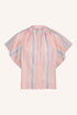By-Bar vina gloss stripe blouse gloss stripe